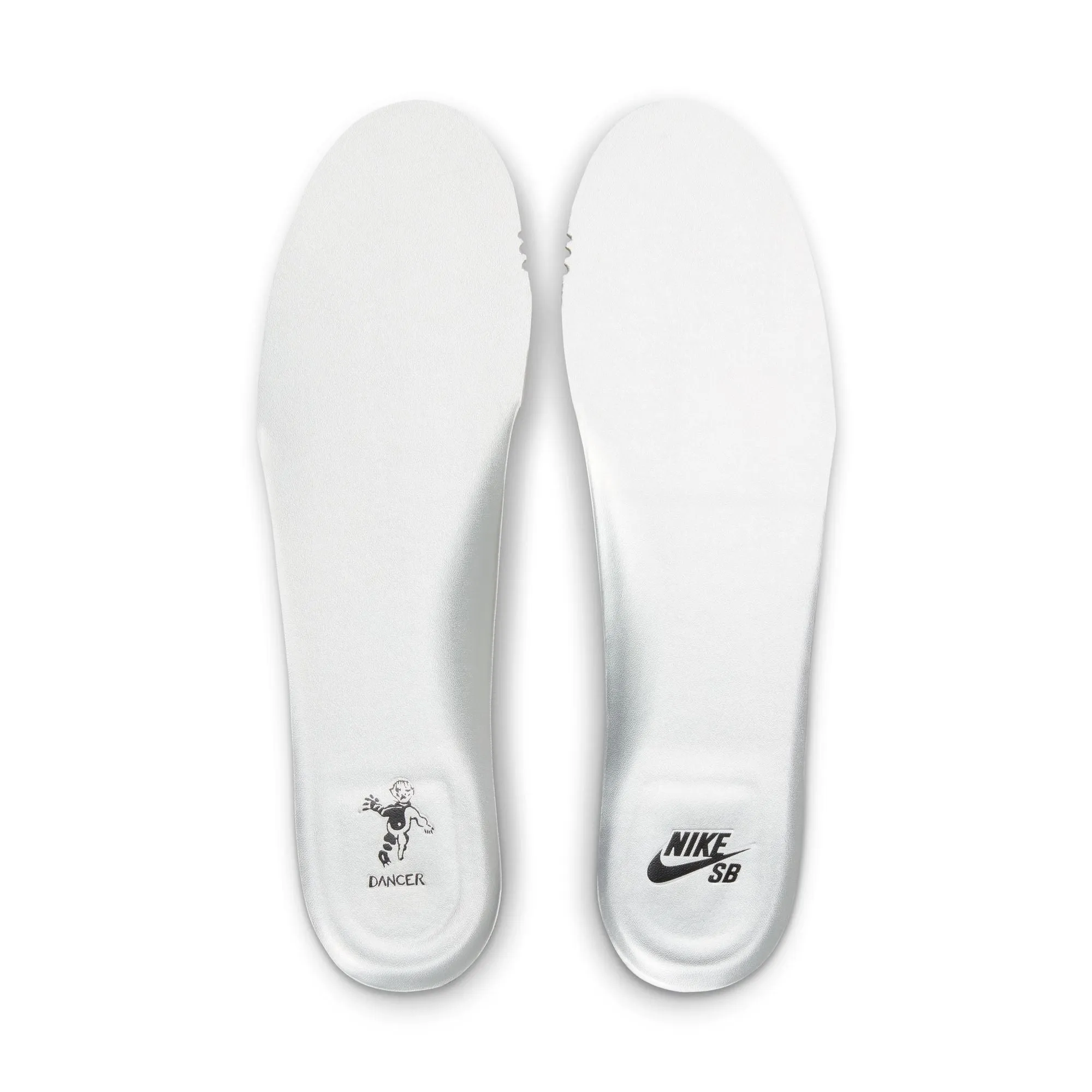 Nike SB X Dancer Blazer Low Skateboard Shoe - Black/Metallic Silver-Black