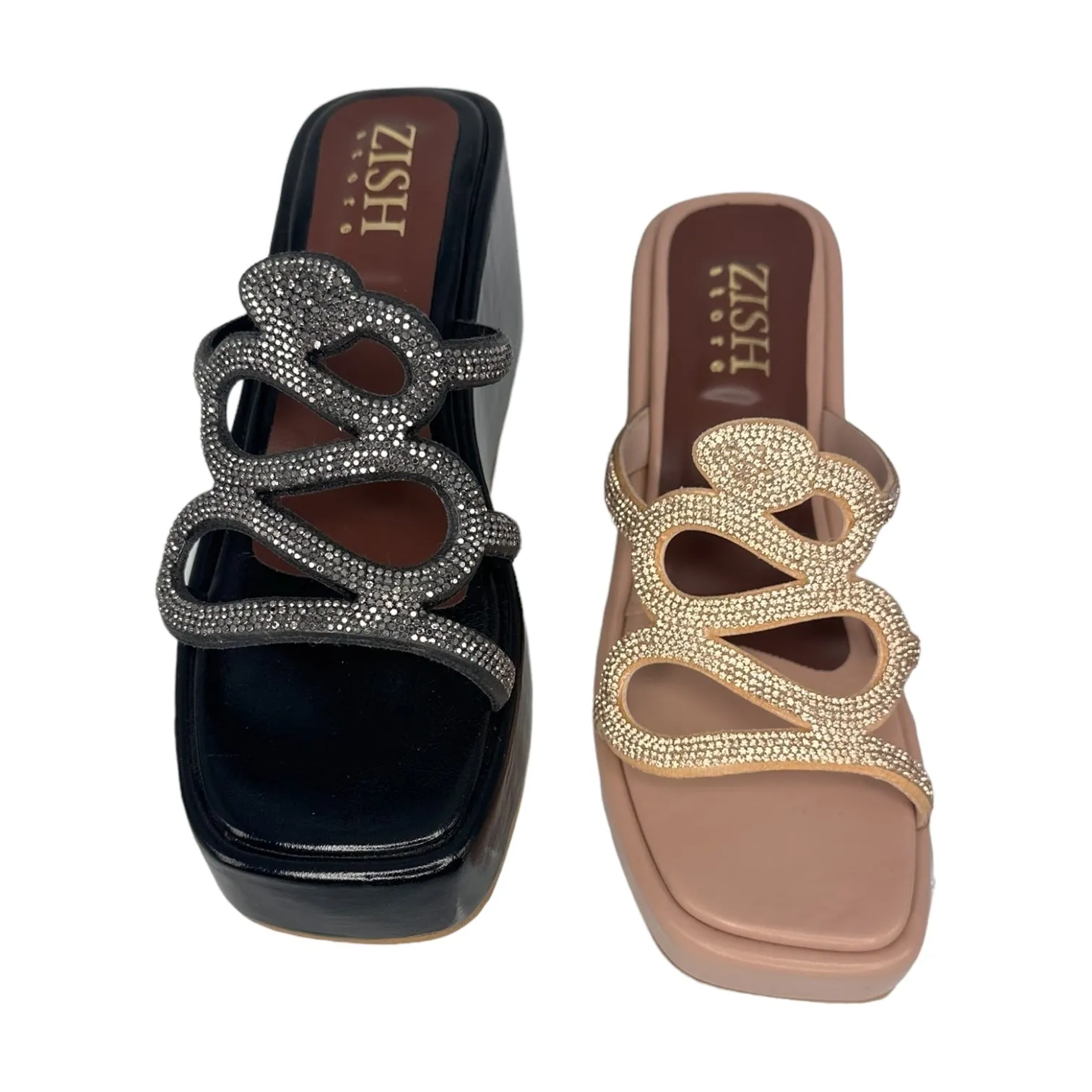 Nude Pink Slytherine Slides
