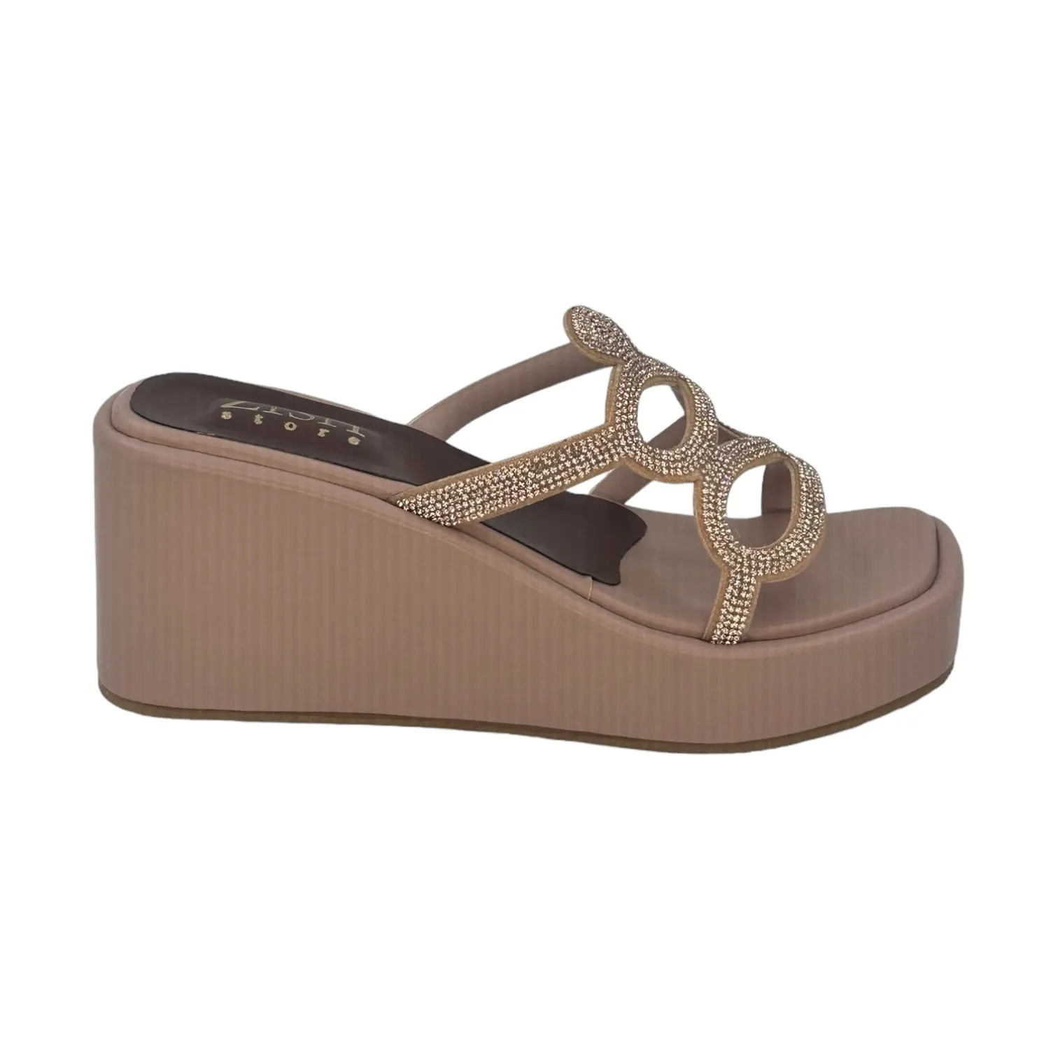 Nude Pink Slytherine Slides