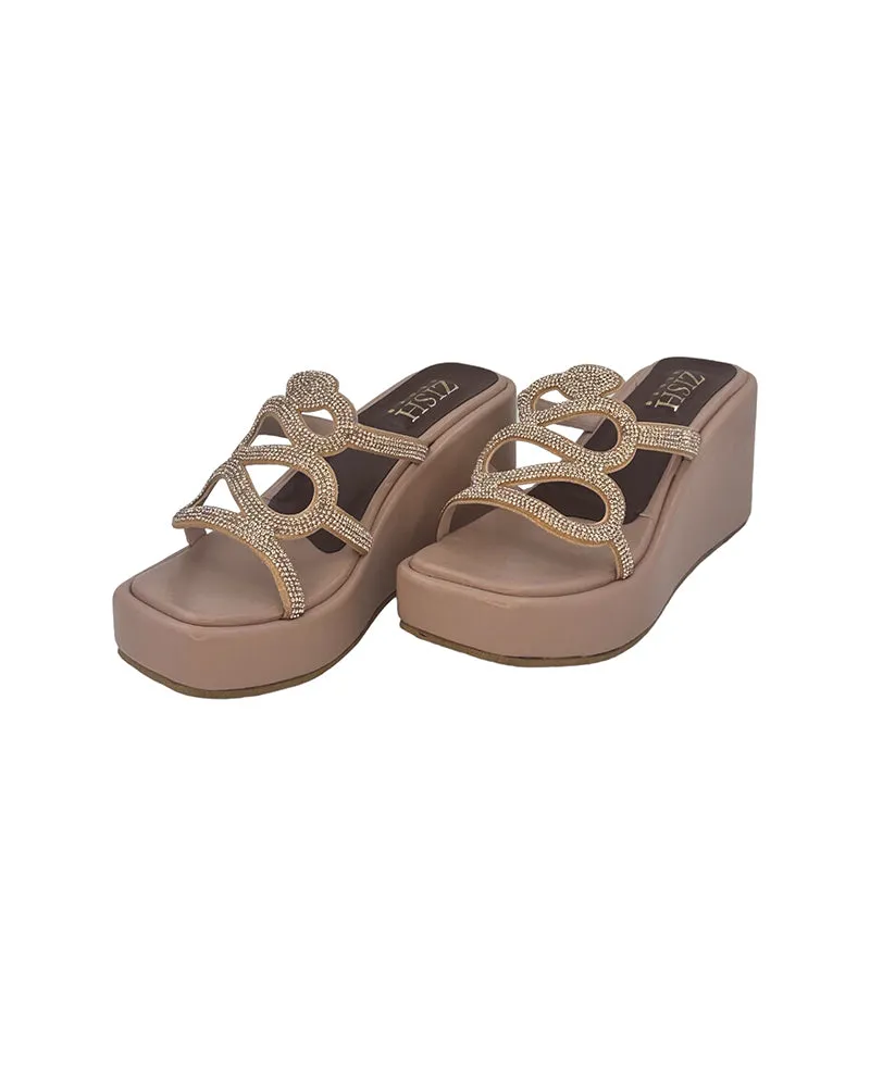 Nude Pink Slytherine Slides