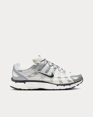 P-6000 Coconut Milk / Summit White / Metallic Silver / Black Low Top Sneakers