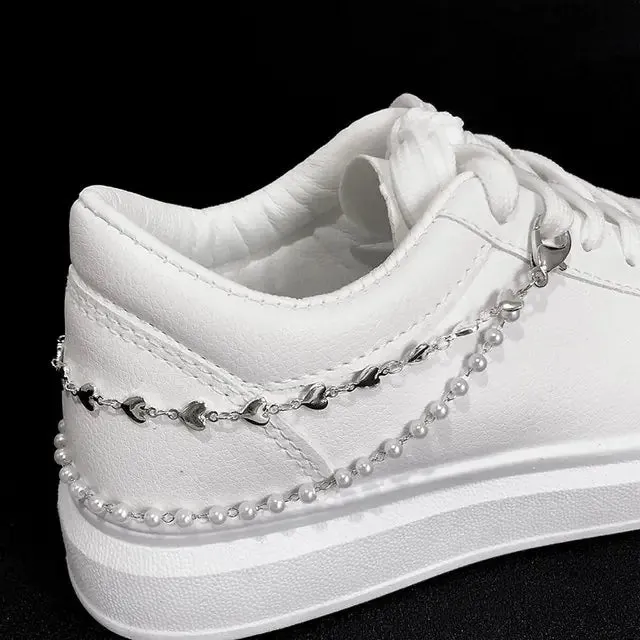 Pearls & Hearts Shoe Accessory