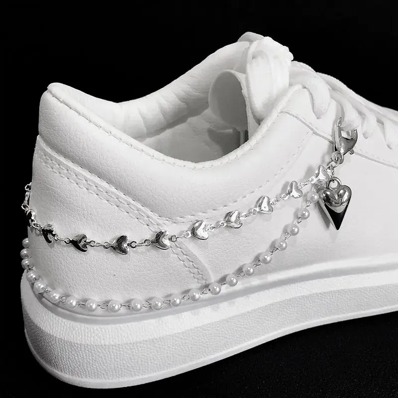 Pearls & Hearts Shoe Accessory