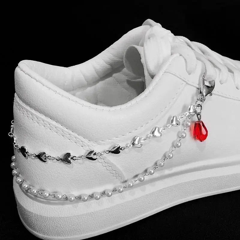 Pearls & Hearts Shoe Accessory