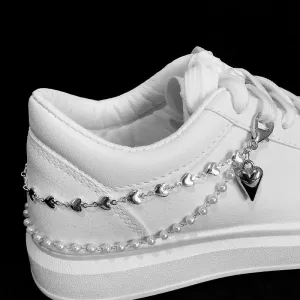 Pearls & Hearts Shoe Accessory