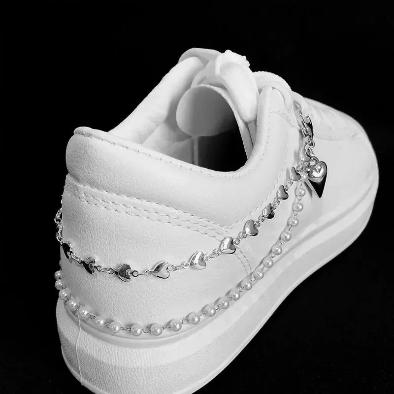 Pearls & Hearts Shoe Accessory