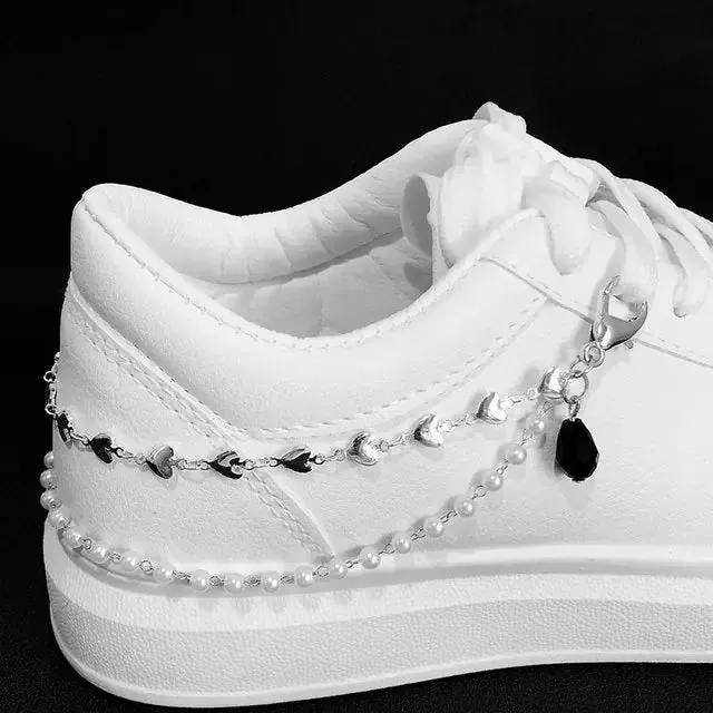 Pearls & Hearts Shoe Accessory