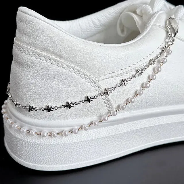 Pearls & Hearts Shoe Accessory