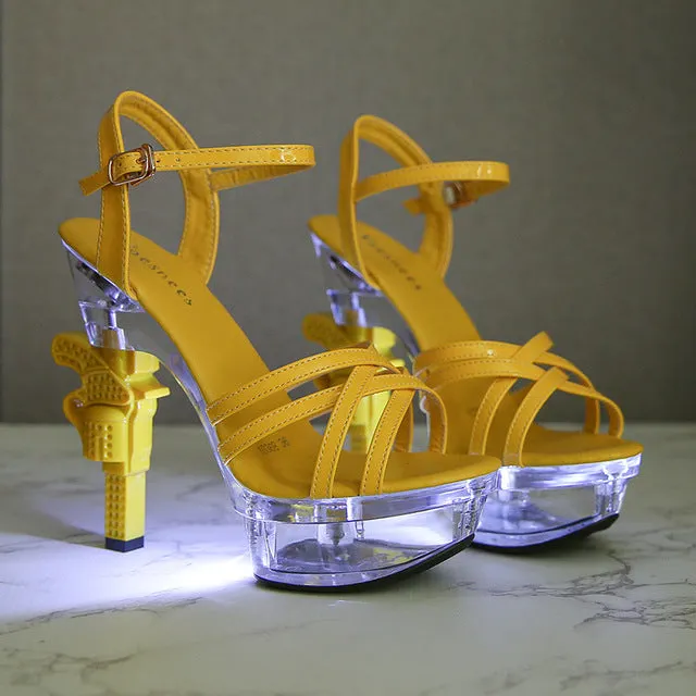 Platform Heels with LED