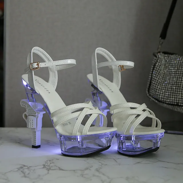 Platform Heels with LED