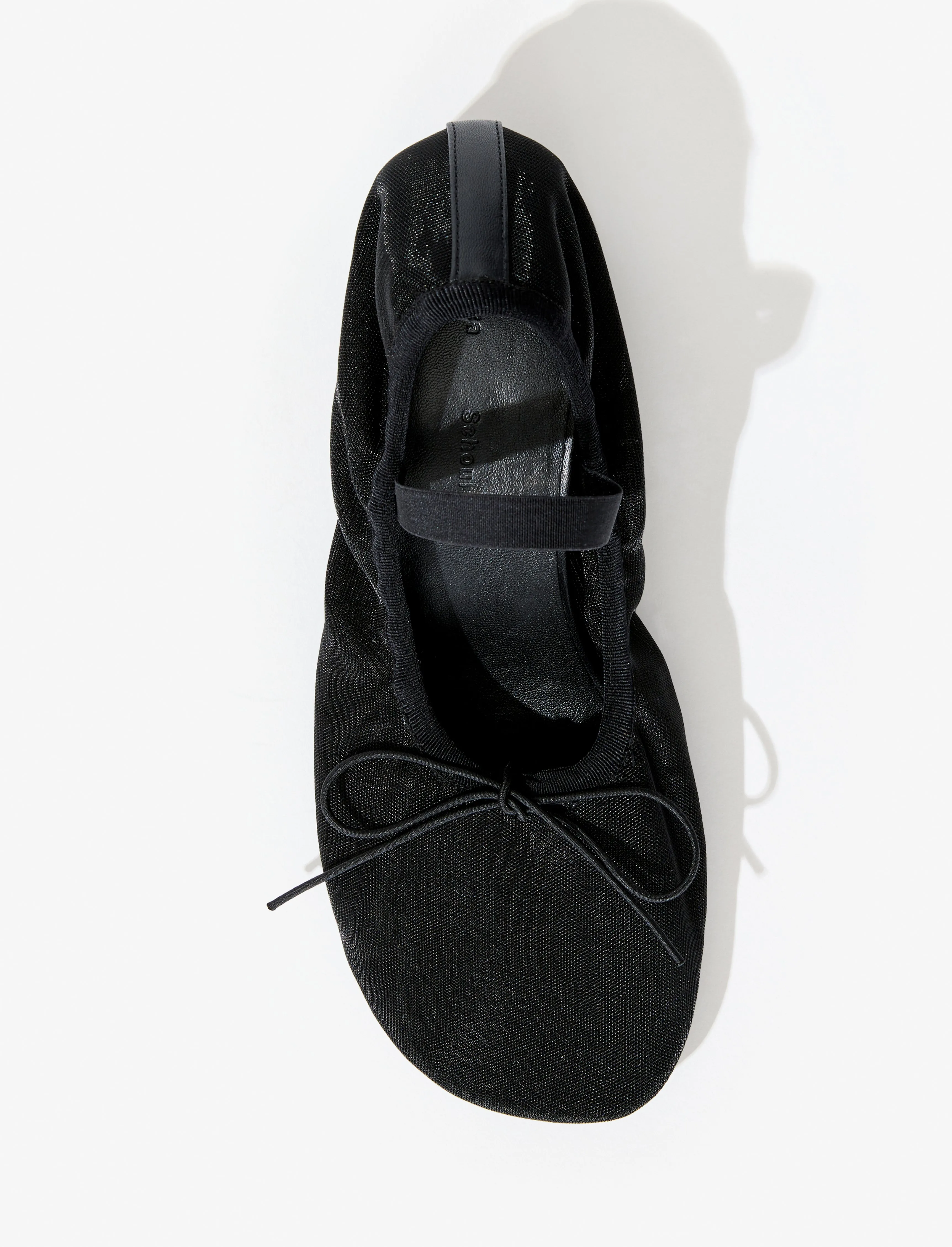 Proenza Schouler Glove Mary Jane Ballet Pumps in Mesh - Black