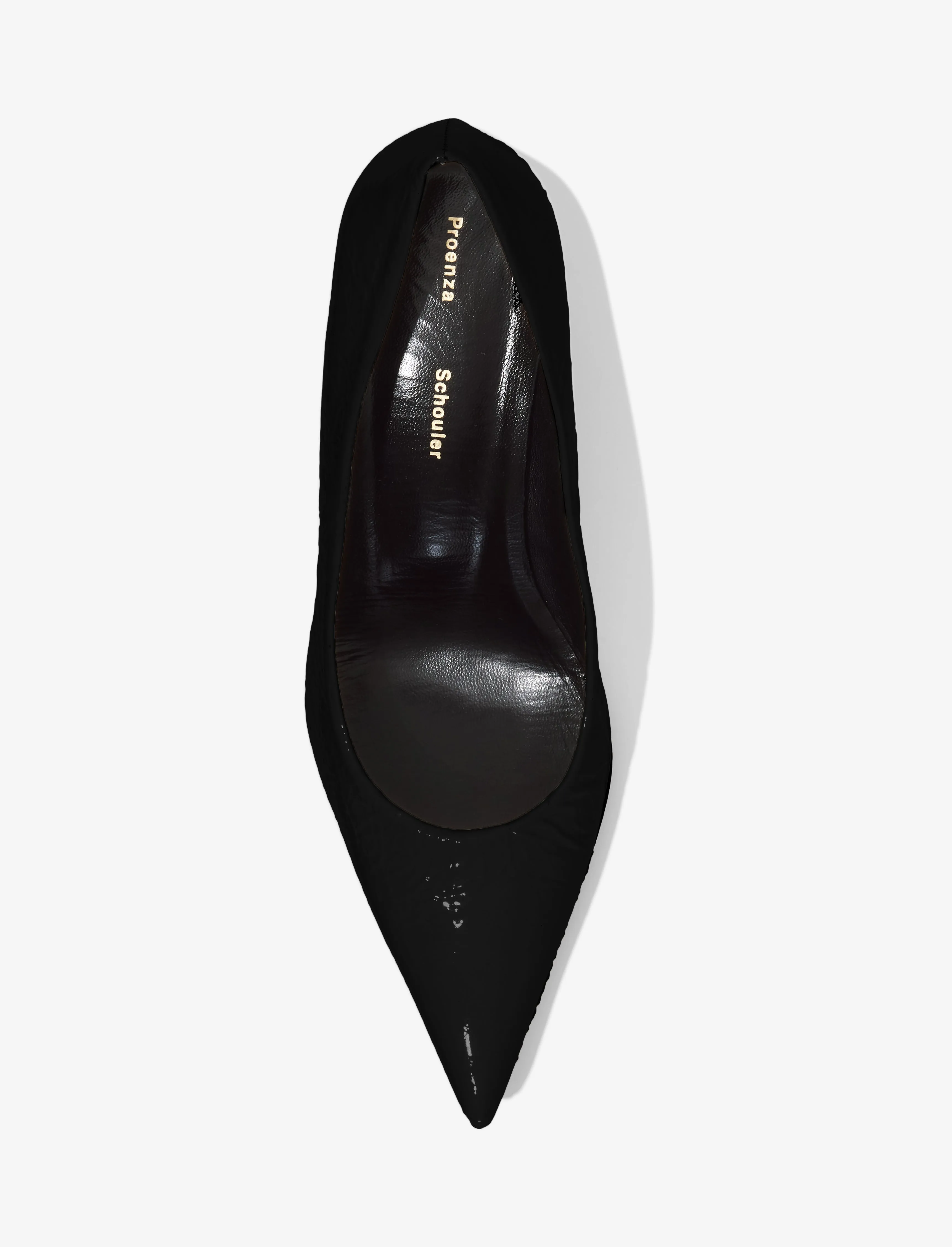 Proenza Schouler Spike Pumps in Crinkled Patent Leather - 60mm - Black