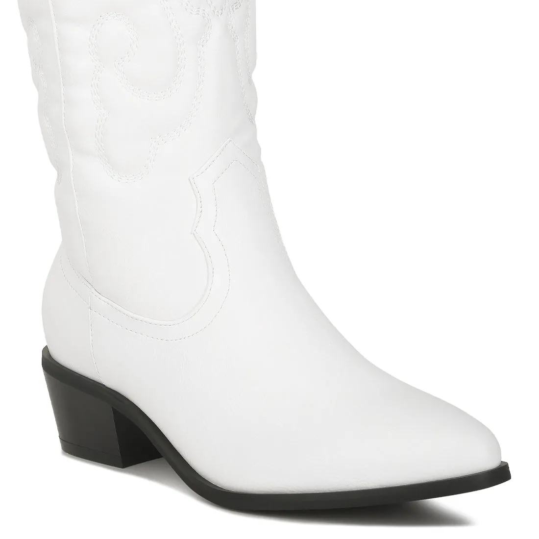 Reyes Patchwork Studded Cowboy Boots