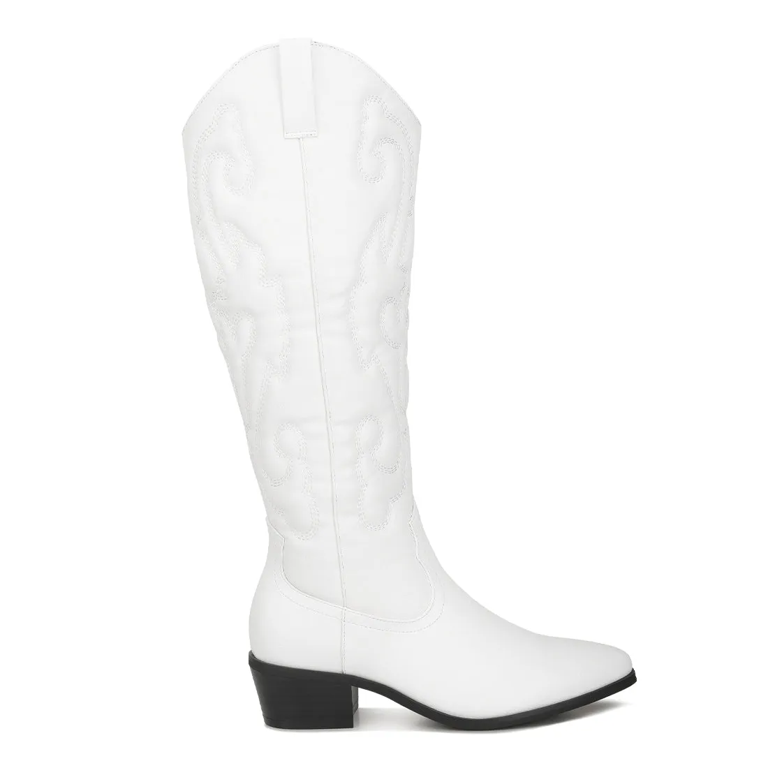Reyes Patchwork Studded Cowboy Boots