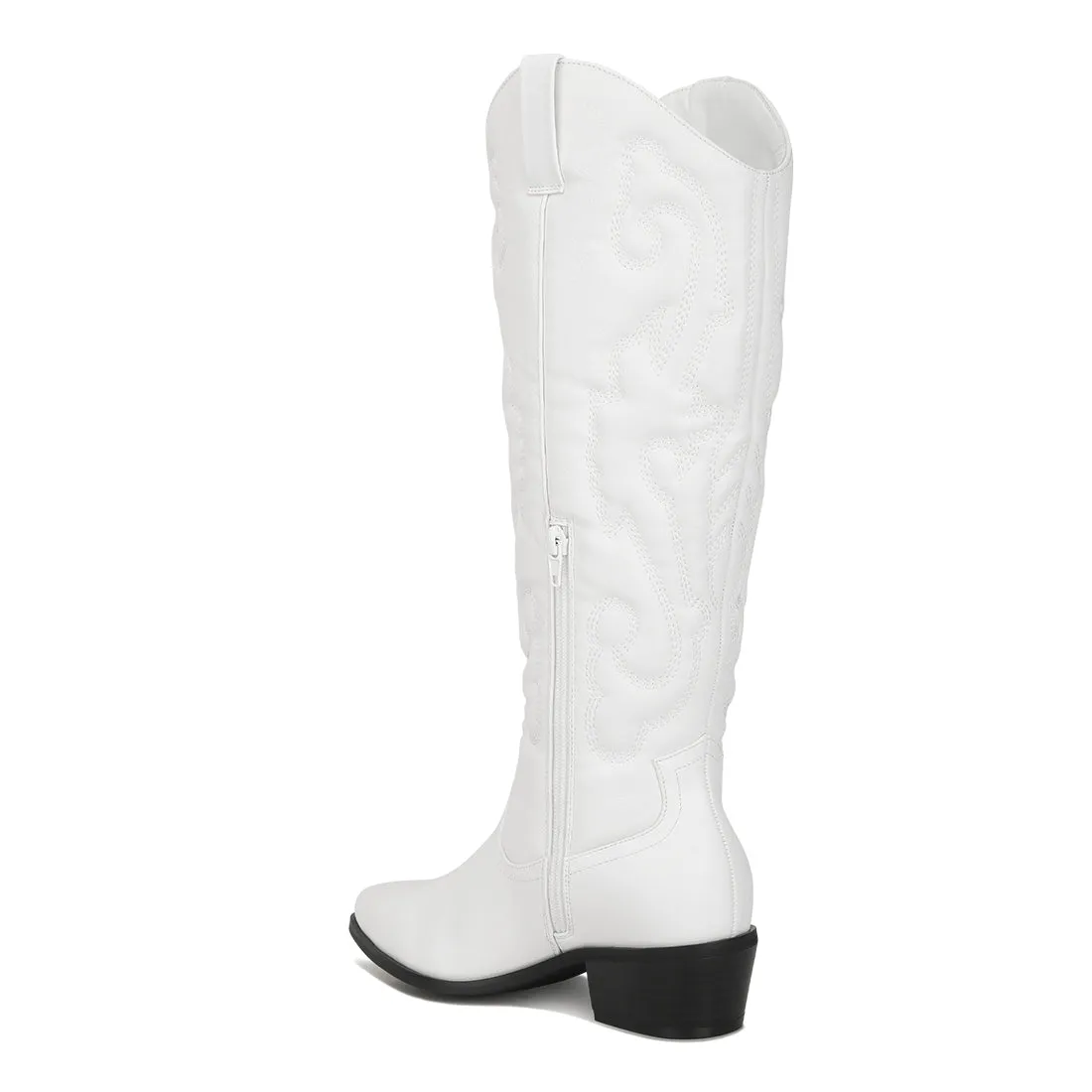 Reyes Patchwork Studded Cowboy Boots