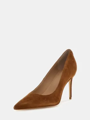 Rica pumps in su&egrave;de leer