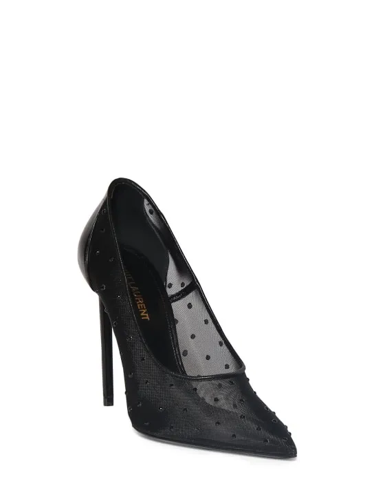 Saint Laurent   105mm Anja embellished pumps 