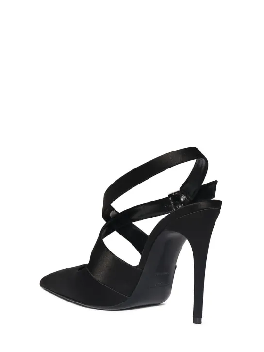 Saint Laurent   110mm Spontini satin slingback pumps 