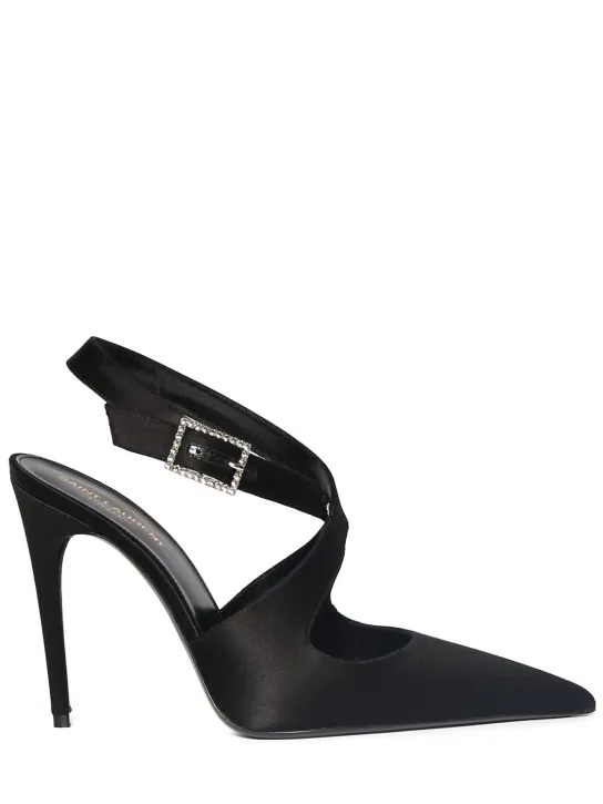 Saint Laurent   110mm Spontini satin slingback pumps 