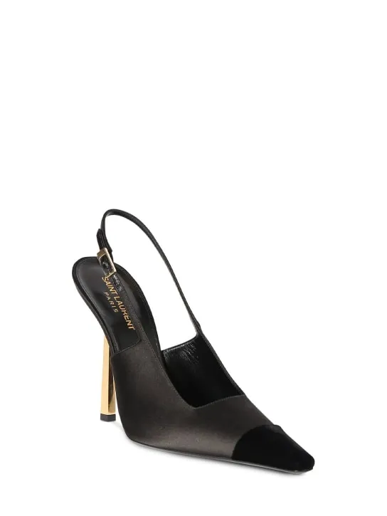 Saint Laurent   115mm Ines viscose blend pumps 