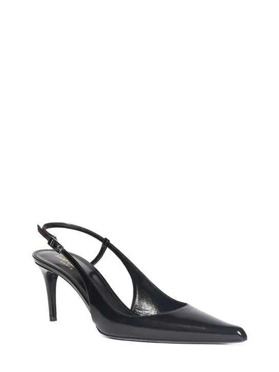 Saint Laurent   70mm Vendome leather slingback pumps 