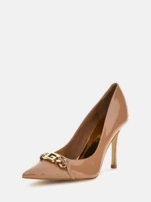 Scale pumps echt leder