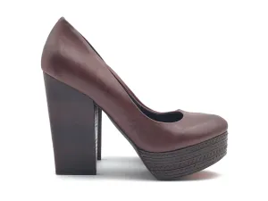 Shoes Heels Platform By Trouve In Brown, Size: 6.5