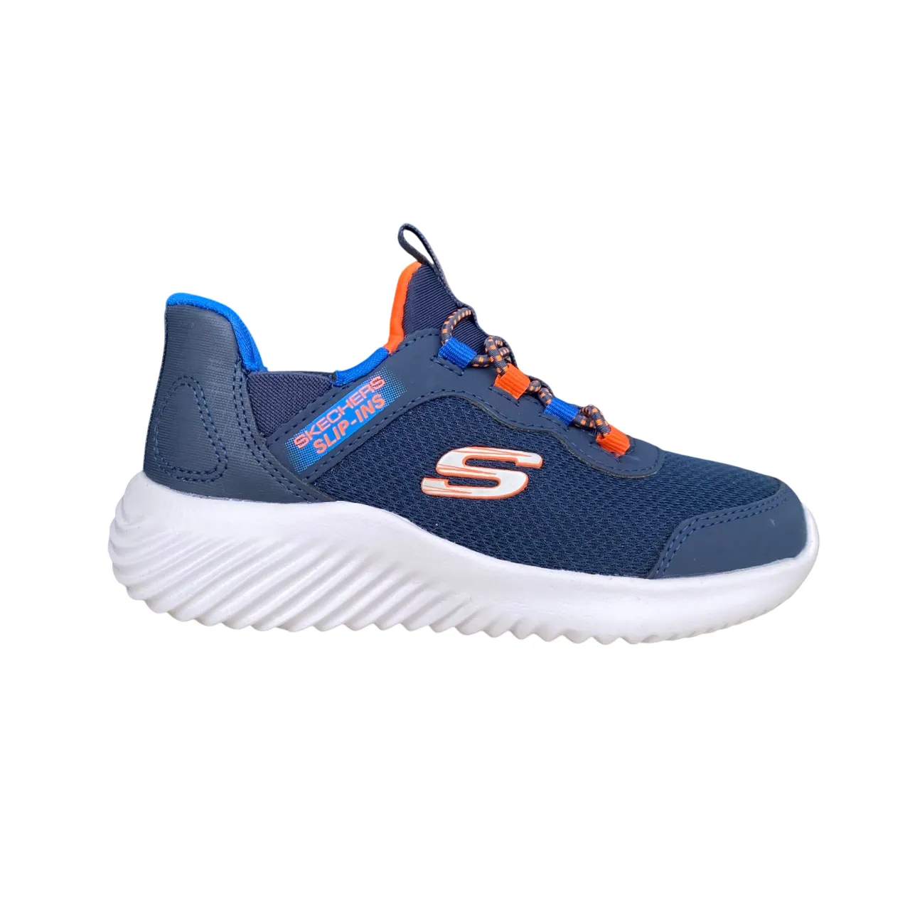 Skechers scarpa da ginnastica junior Slip-ins Bounder Brisk Burst 403822L/NVBL blu