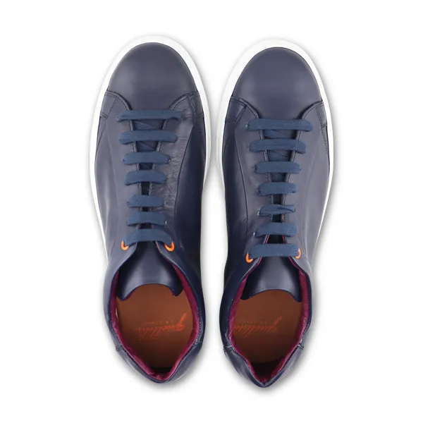 Sneakers in pelle blu