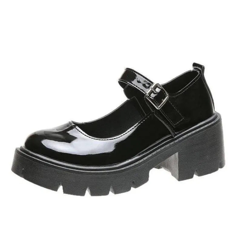 Sohiwoo Fashion White Platform Pumps for Women Super High Heels Buckle Strap Mary Jane Shoes Woman Goth Thick Hty Shoes eeled ParLadies