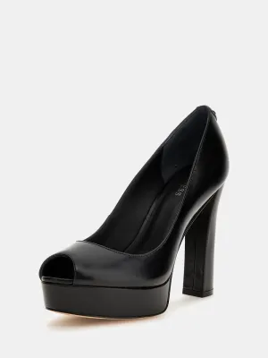 Soza pumps open teen echt leder