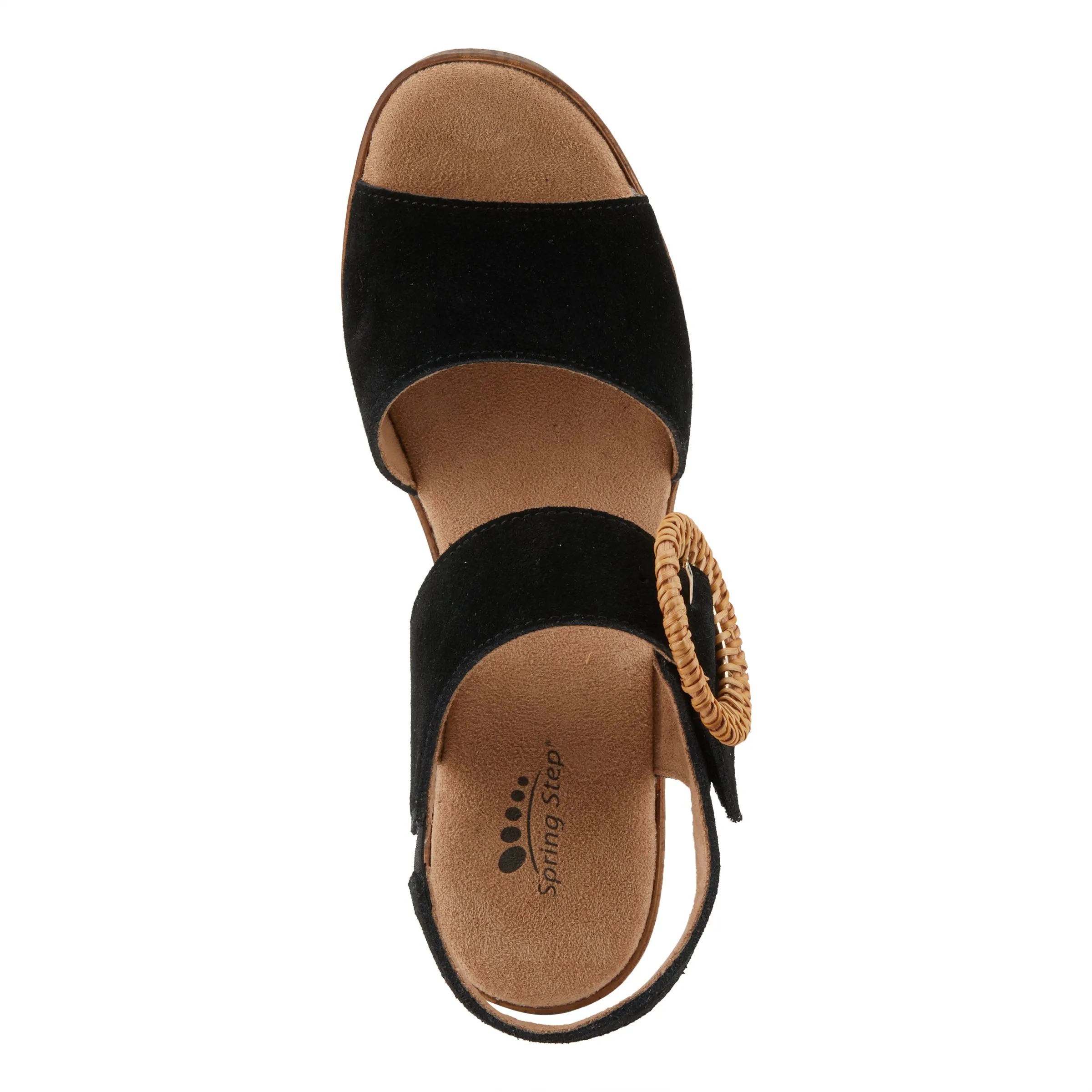 Spring Step Shoes Gamona Women’s Suede Leather Sandals 3.25" Heel