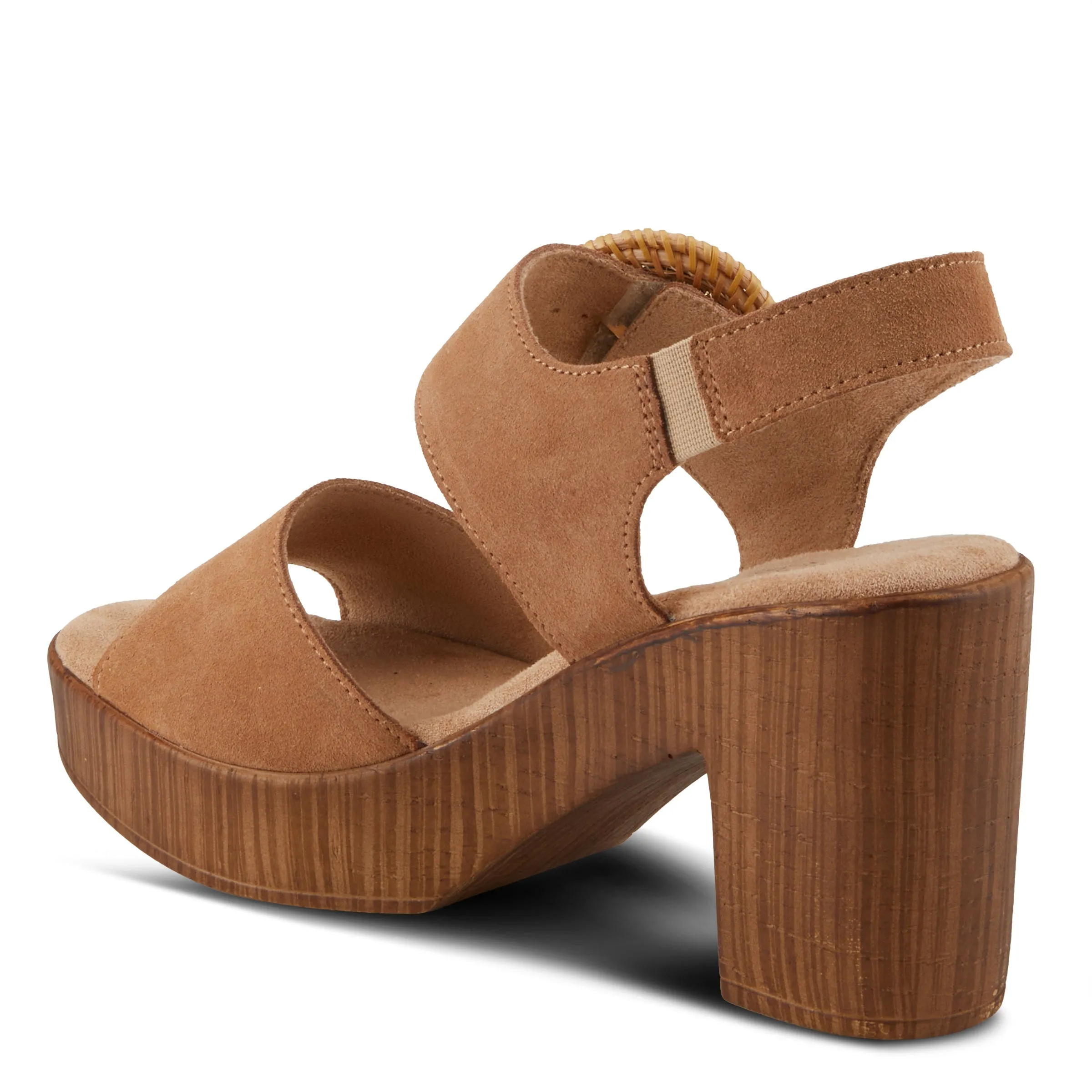 Spring Step Shoes Gamona Women’s Suede Leather Sandals 3.25" Heel