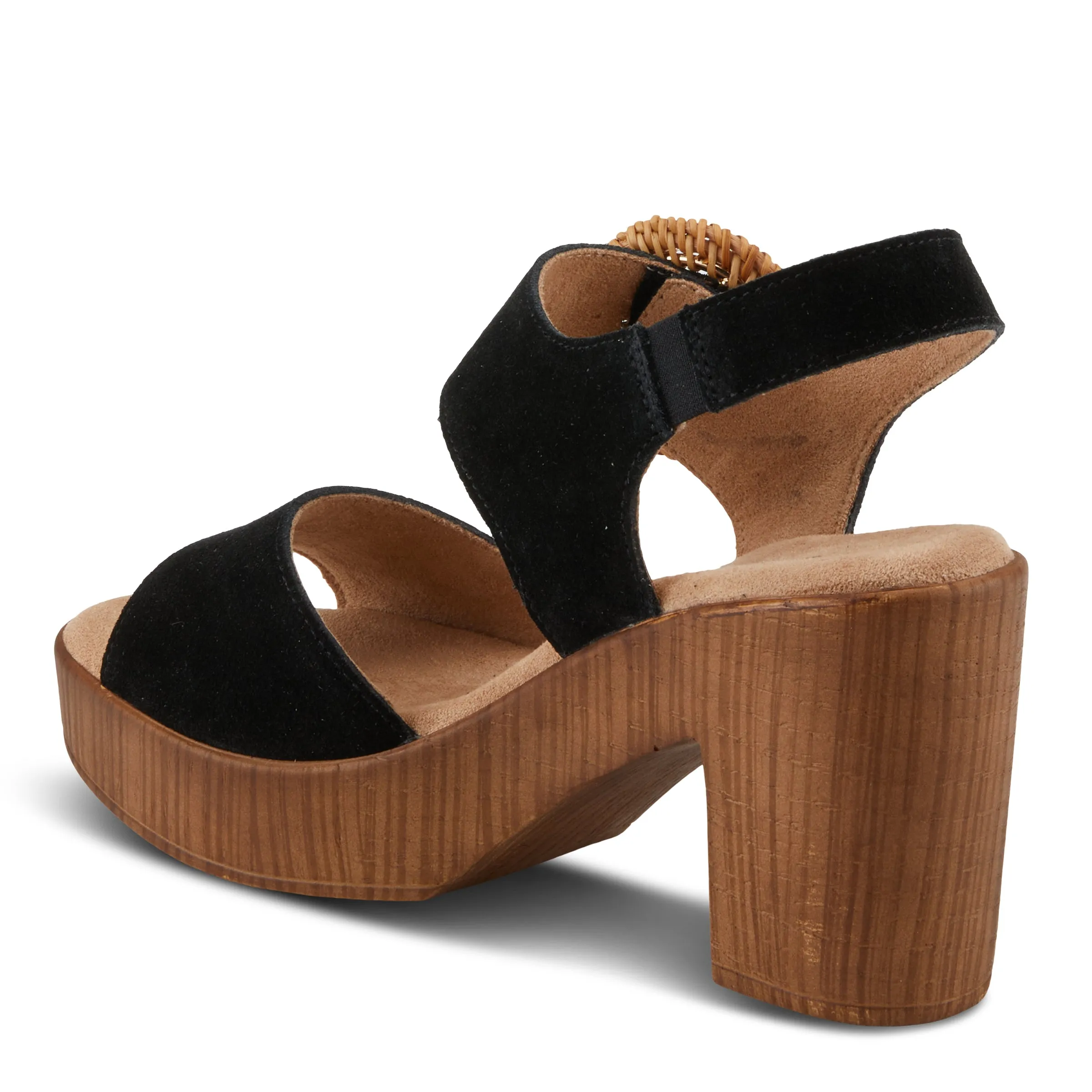 Spring Step Shoes Gamona Women’s Suede Leather Sandals 3.25" Heel