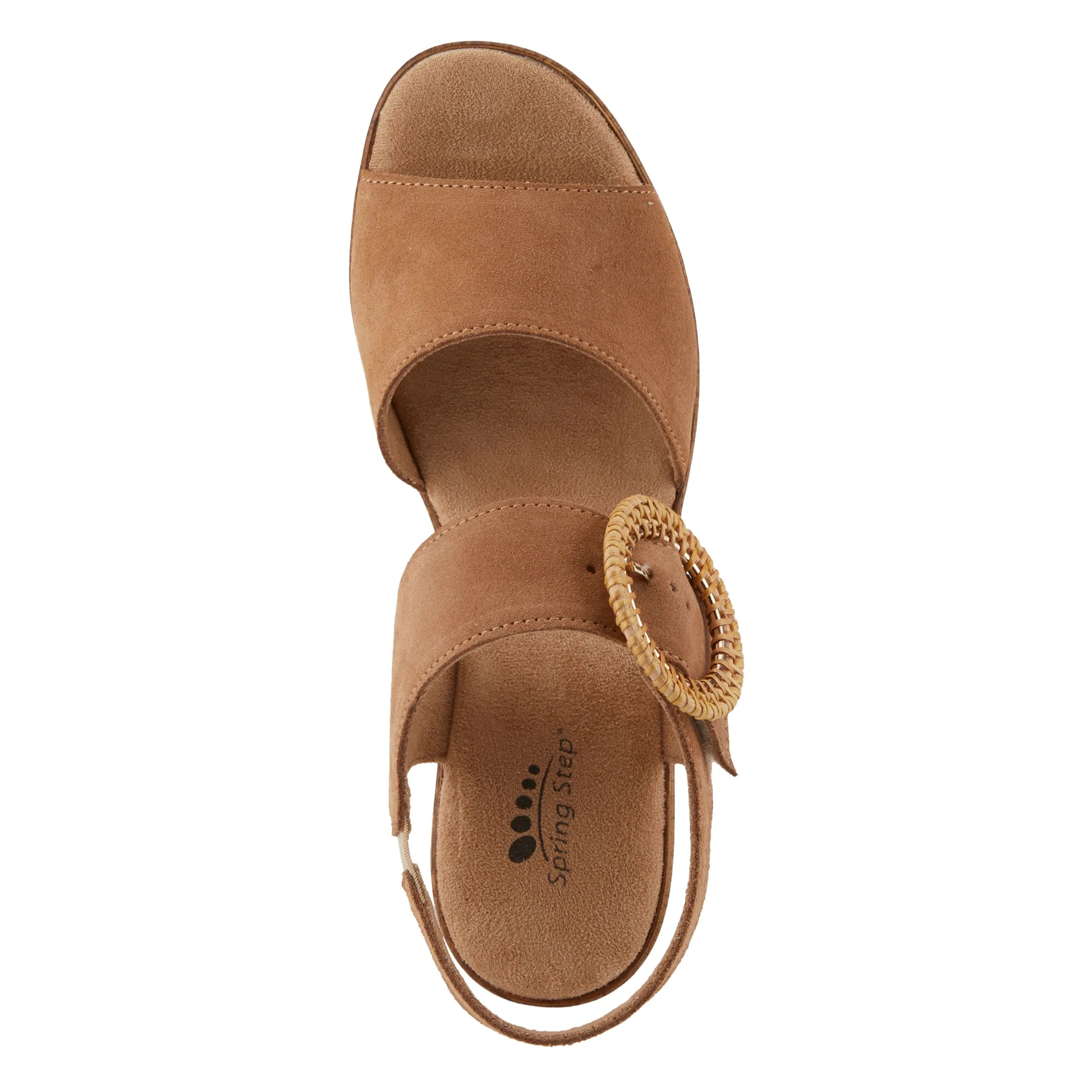 Spring Step Shoes Gamona Women’s Suede Leather Sandals 3.25" Heel
