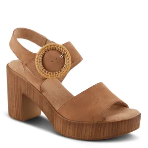 Spring Step Shoes Gamona Women’s Suede Leather Sandals 3.25" Heel