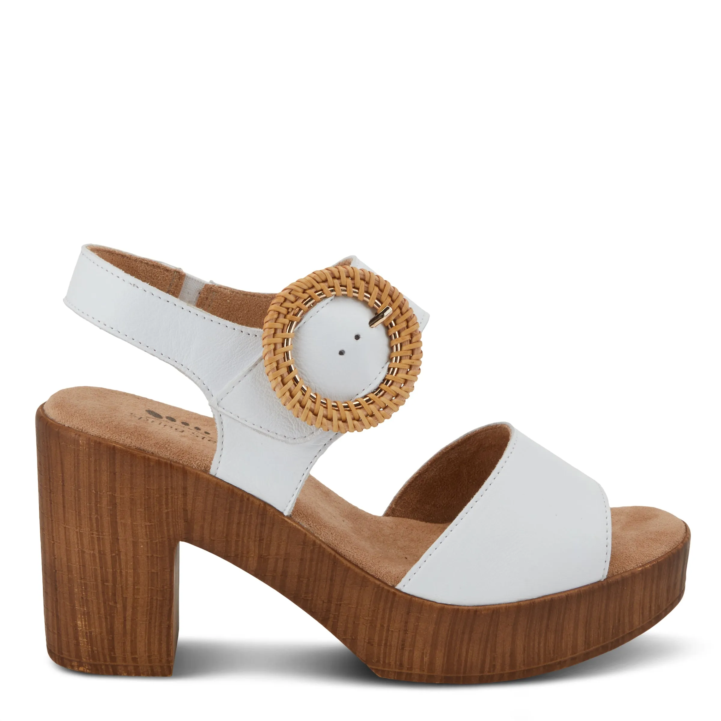 Spring Step Shoes Gamona Women’s Suede Leather Sandals 3.25" Heel