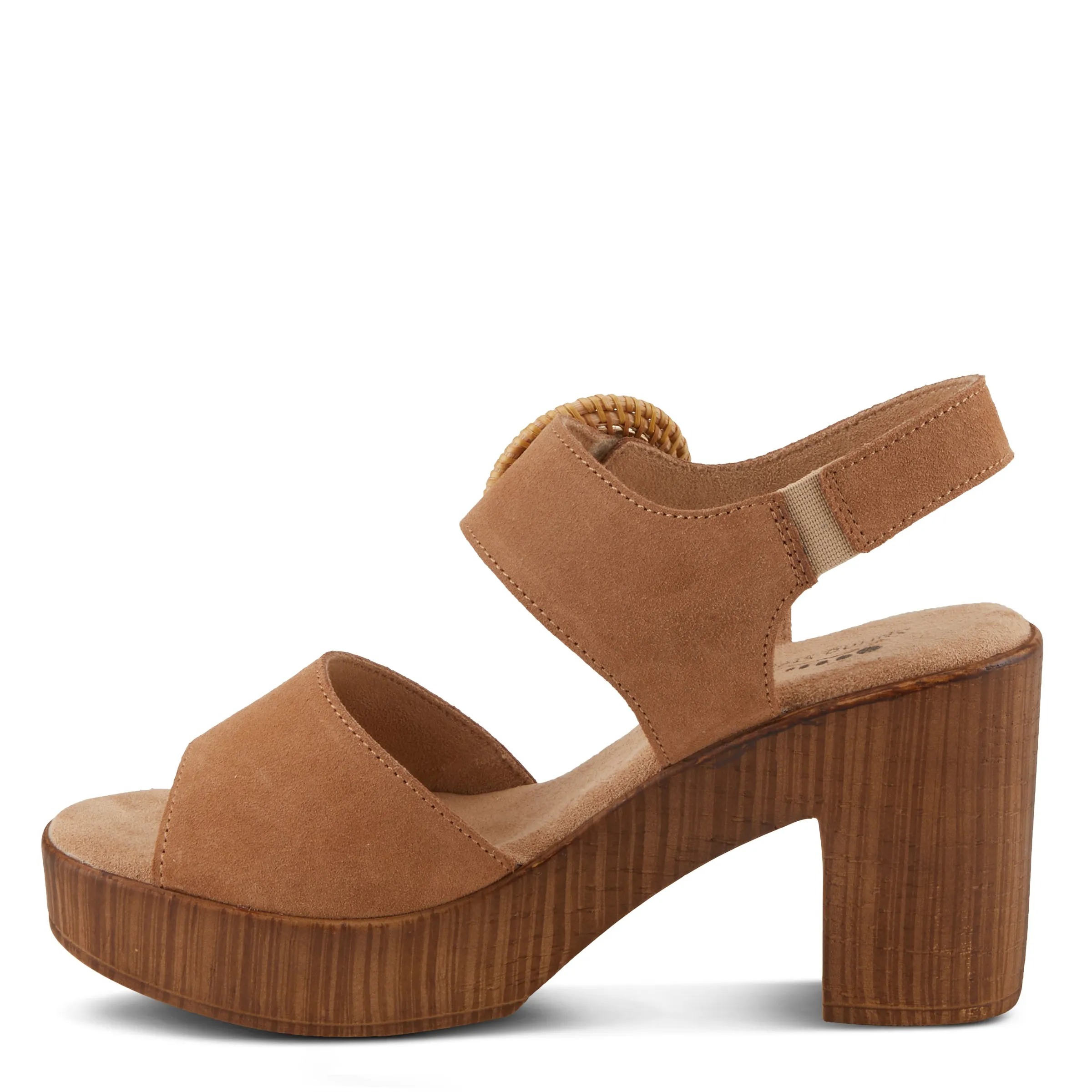 Spring Step Shoes Gamona Women’s Suede Leather Sandals 3.25" Heel