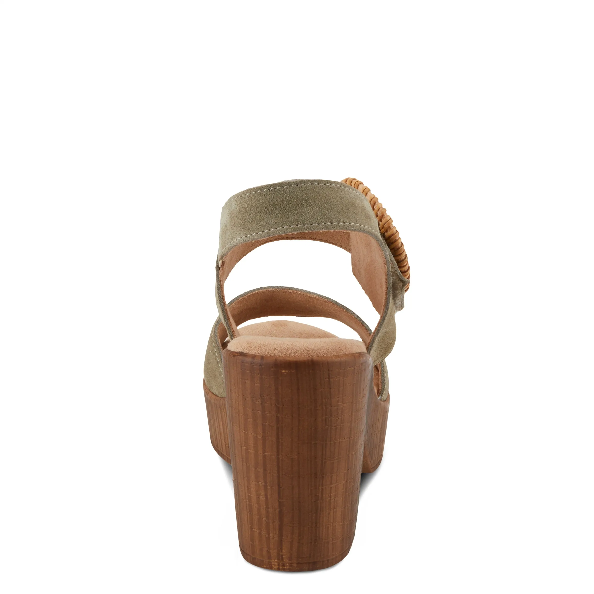 Spring Step Shoes Gamona Women’s Suede Leather Sandals 3.25" Heel