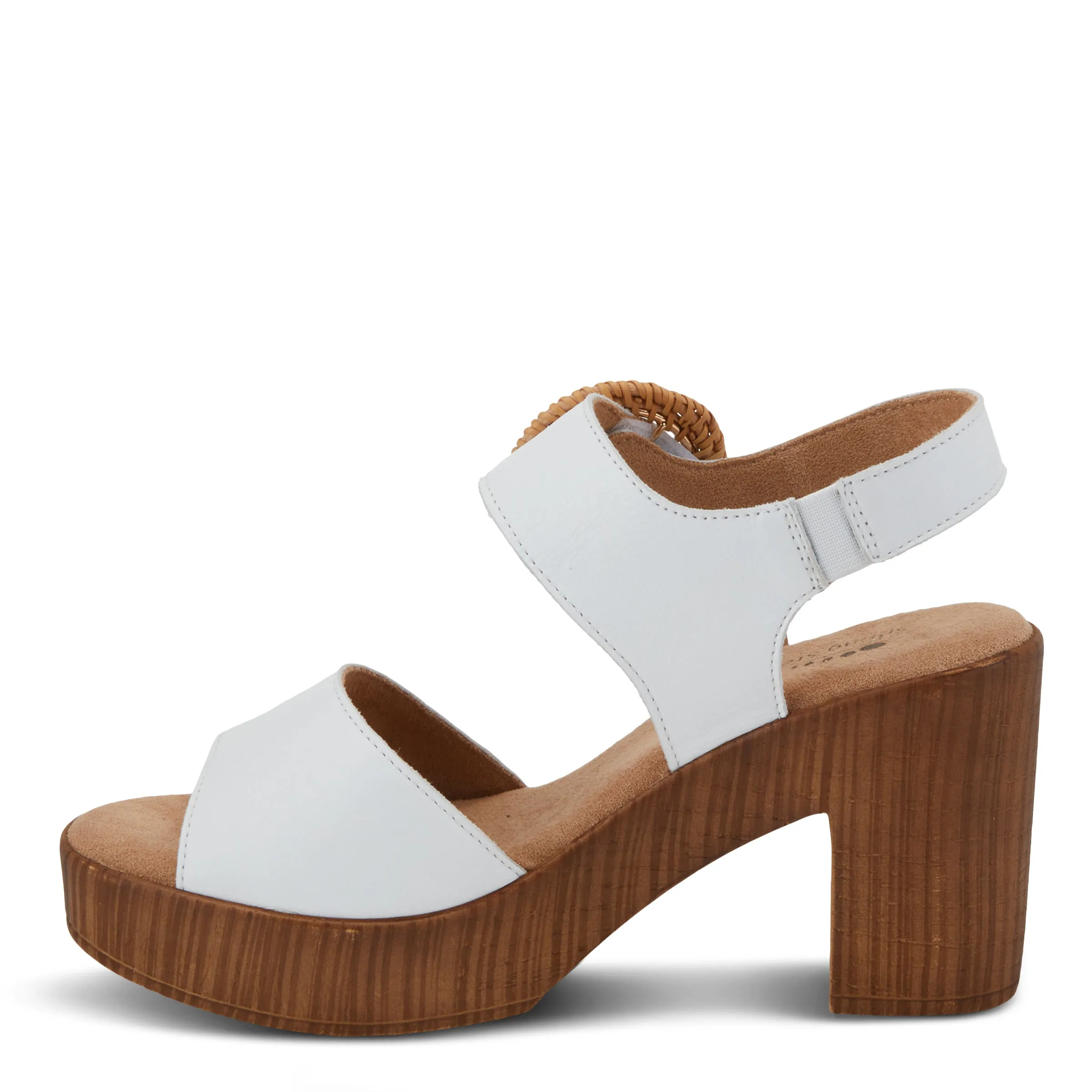 Spring Step Shoes Gamona Women’s Suede Leather Sandals 3.25" Heel