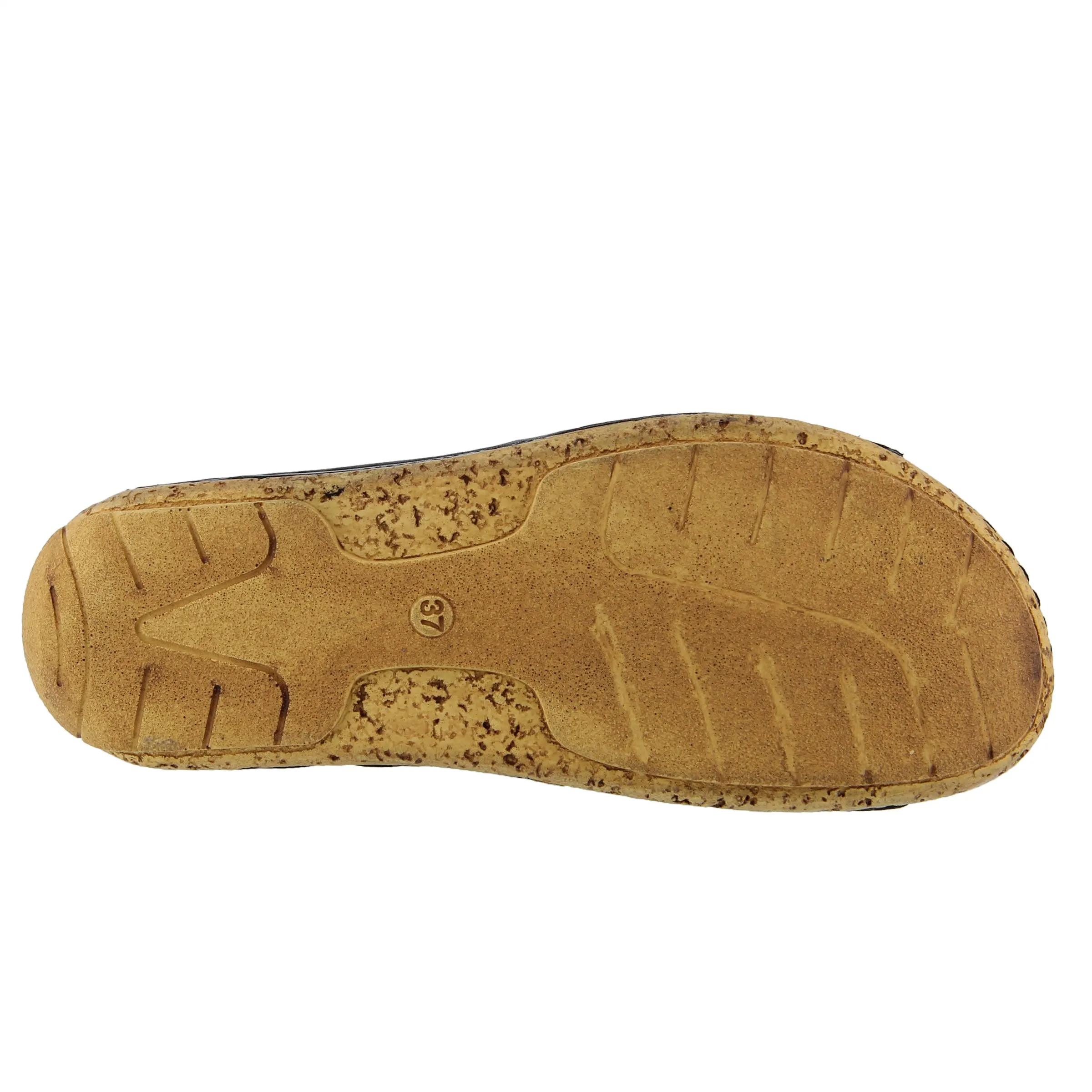 Spring Step Shoes Gretta Slide Sandal Women's Leather Cork Wedge