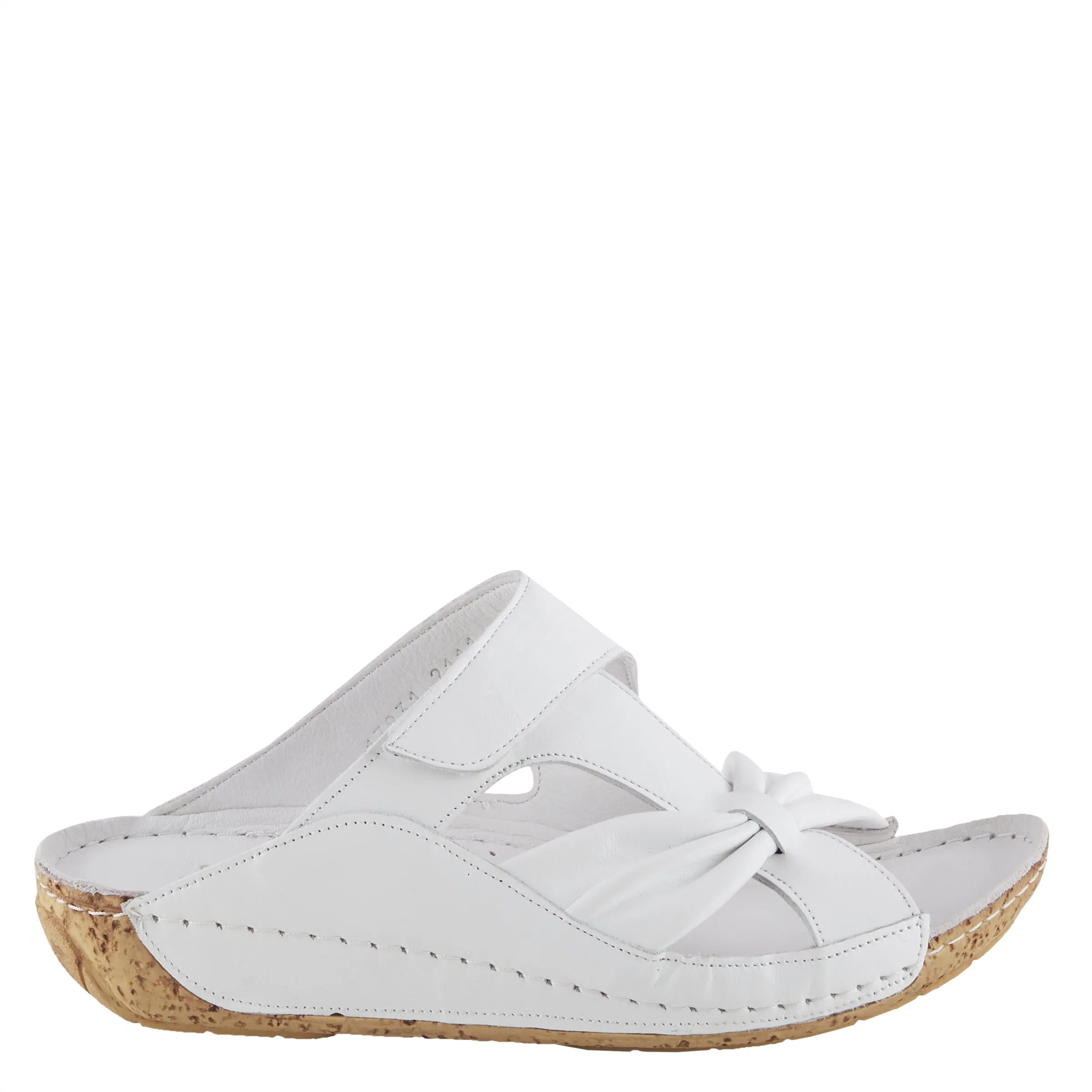 Spring Step Shoes Gretta Slide Sandal Women's Leather Cork Wedge