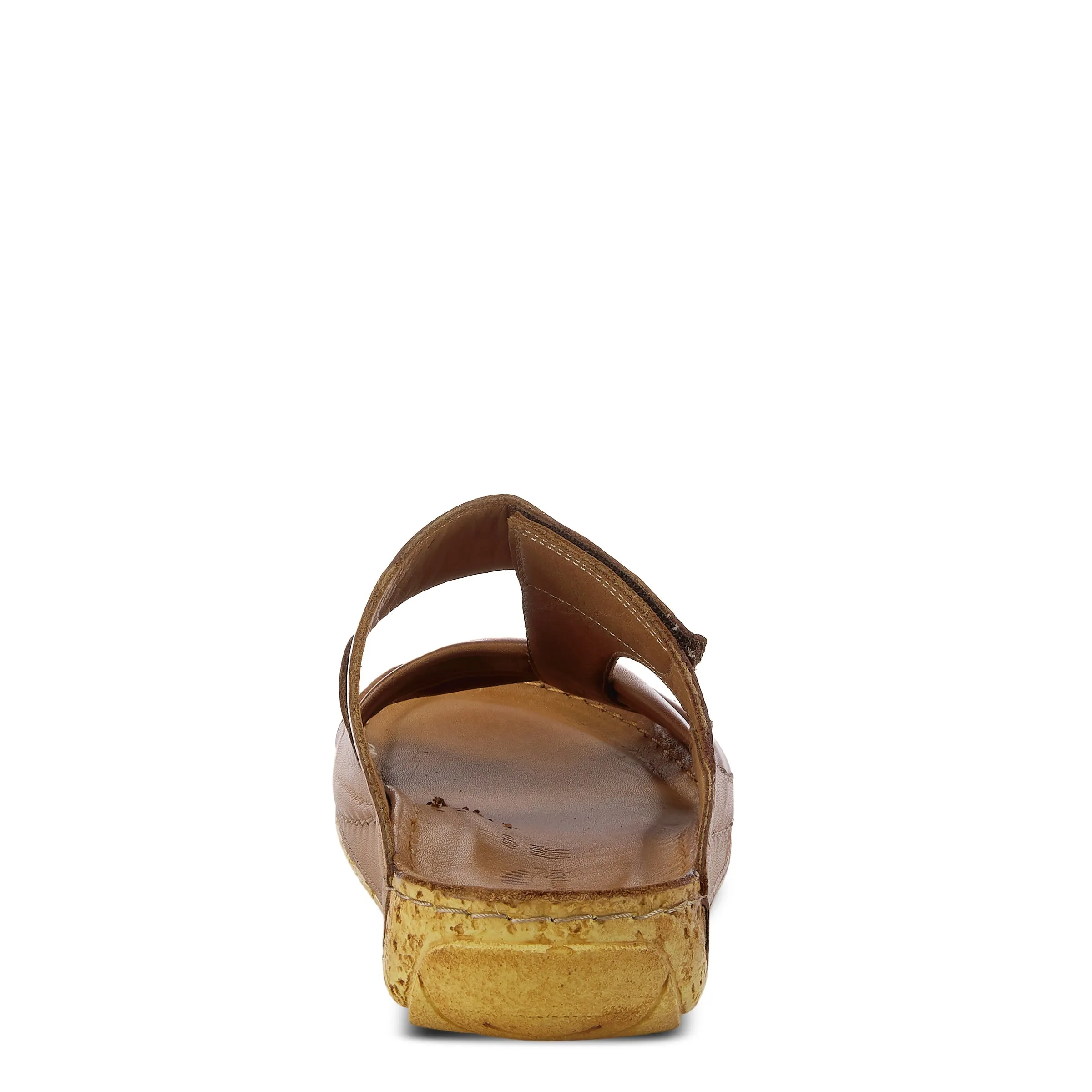 Spring Step Shoes Gretta Slide Sandal Women's Leather Cork Wedge