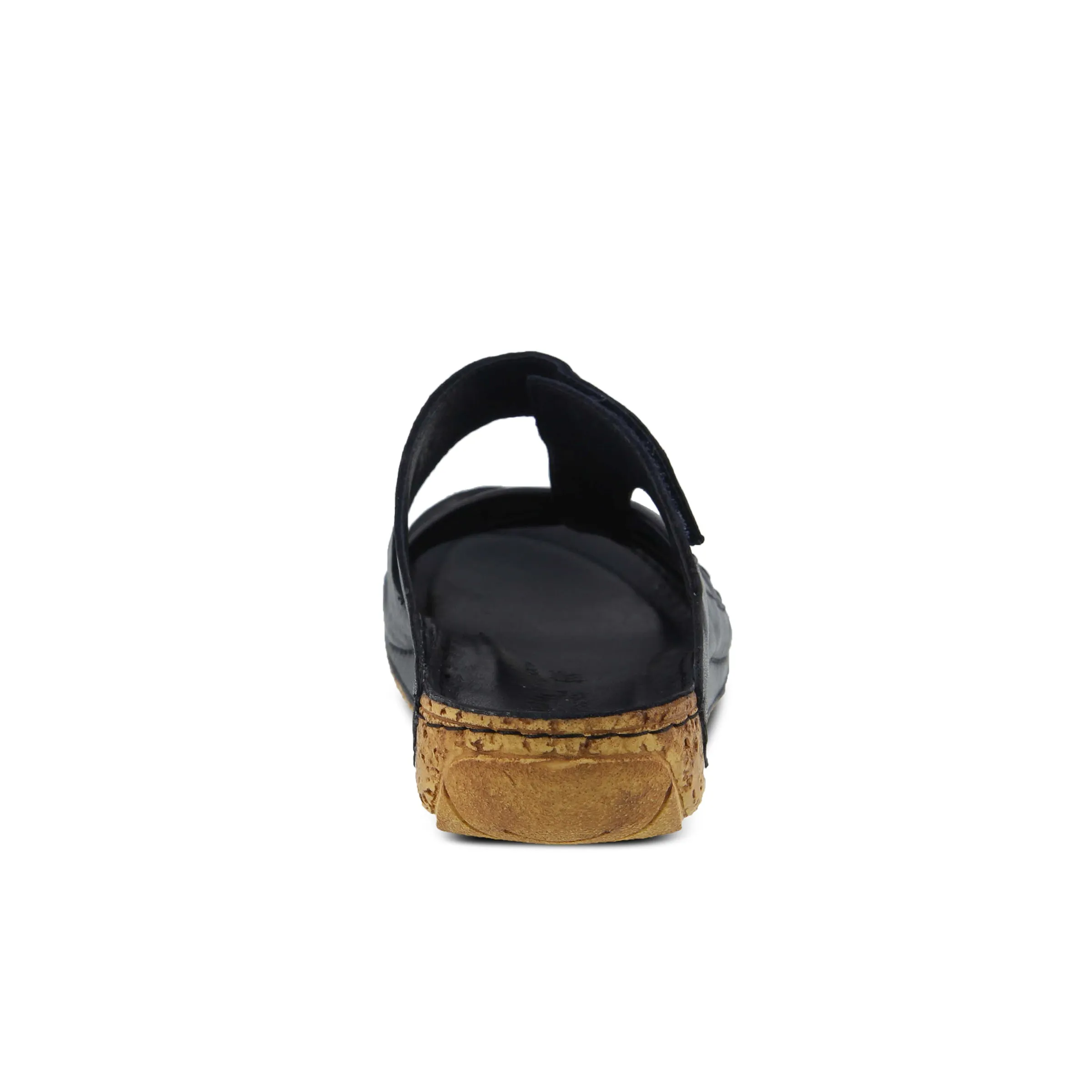 Spring Step Shoes Gretta Slide Sandal Women's Leather Cork Wedge