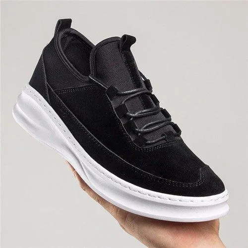 Stitching Color Match Suede Casual Running Sport Shoes