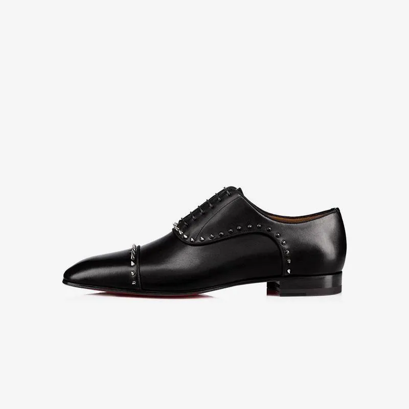 Studded Leather Dress Shoes