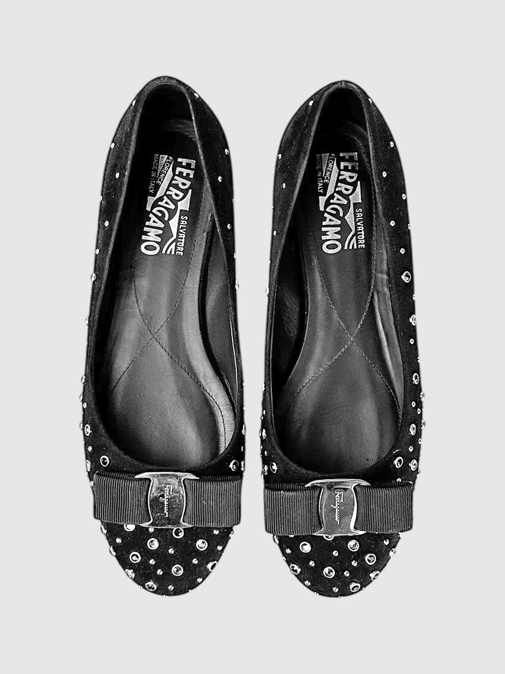 Studded Vara Bow Flats - Size 7