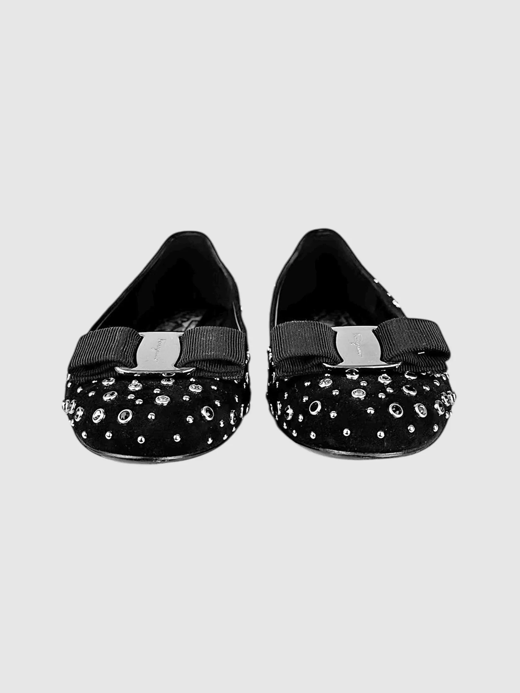 Studded Vara Bow Flats - Size 7