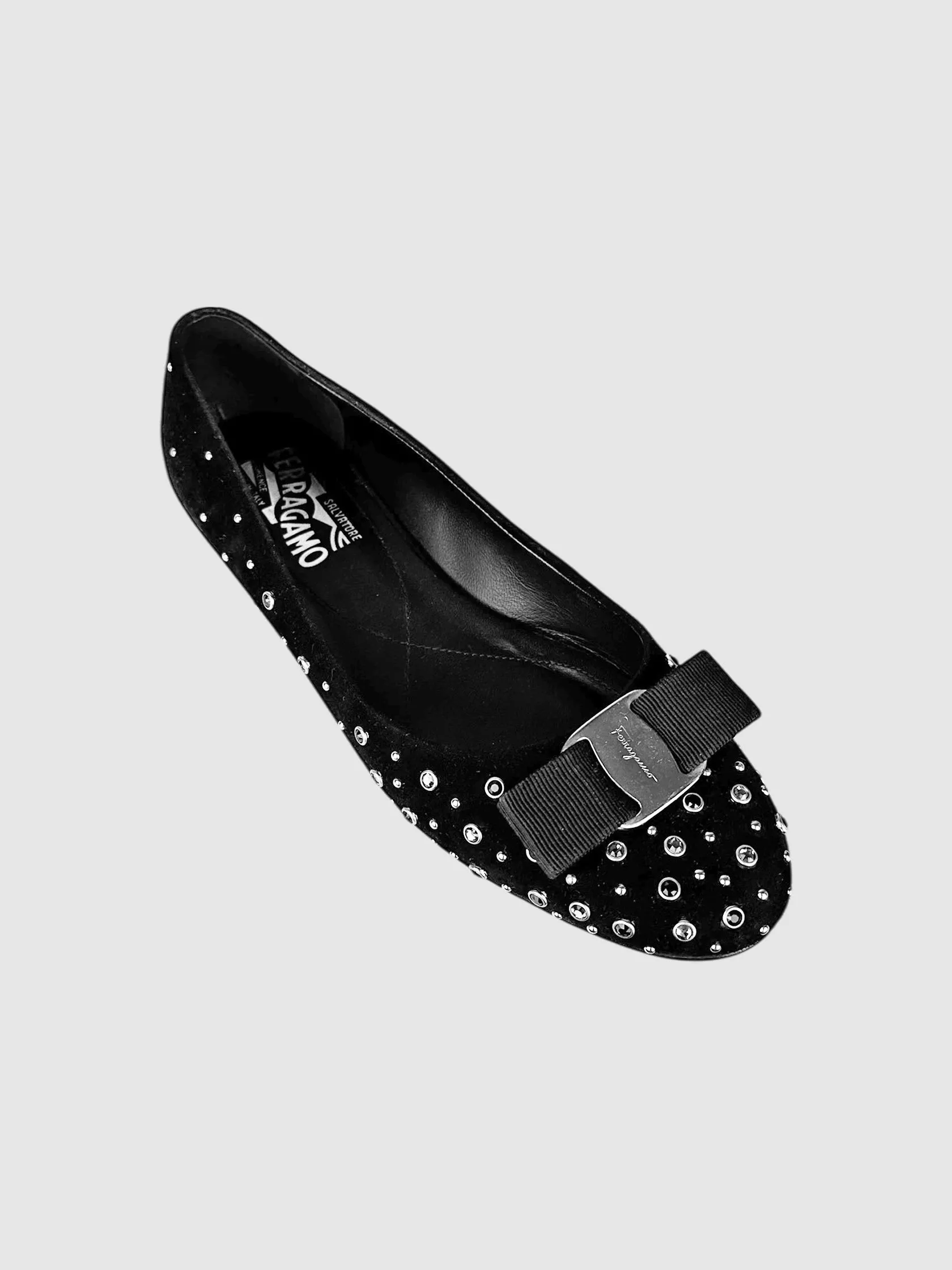 Studded Vara Bow Flats - Size 7