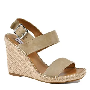 Suede Wedge Espadrille Sandal